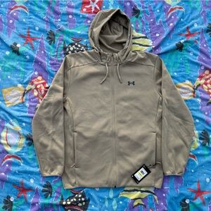 Medium Khaki Under Armour Storm hoodie NWT